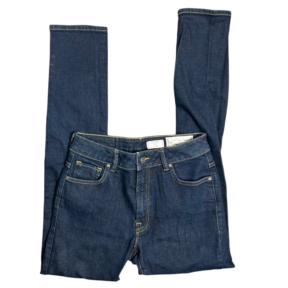 AllSaints Reyna High Rise Skinny Jeans Indigo Blue W28